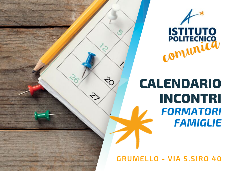NEWS CALENDARIO INCONTRI